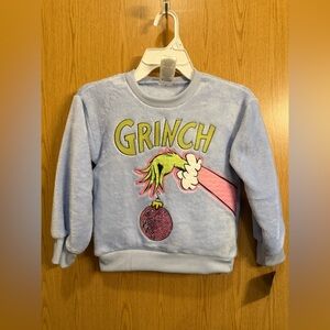 Hard To Find! BNWT Girls Blue Grinch Christmas Sweater Size 5T